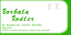 borbala rodler business card